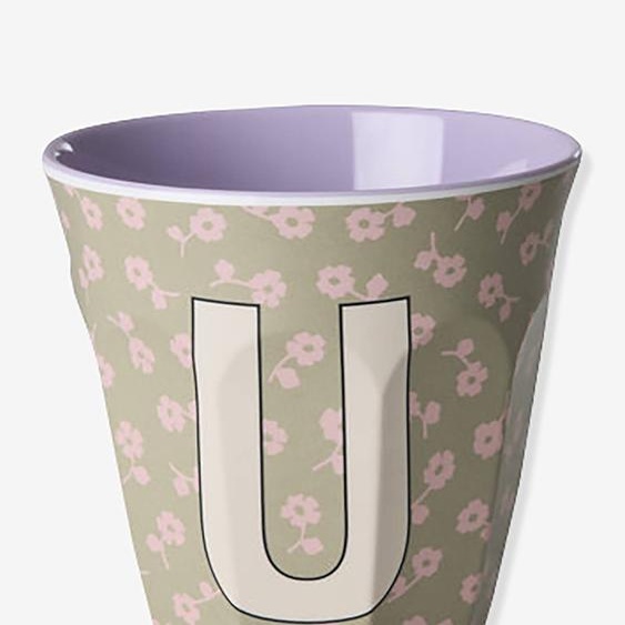 Gobelet moyen en mélamine avec fleurs TABLE U rice, 250 ml multicolore