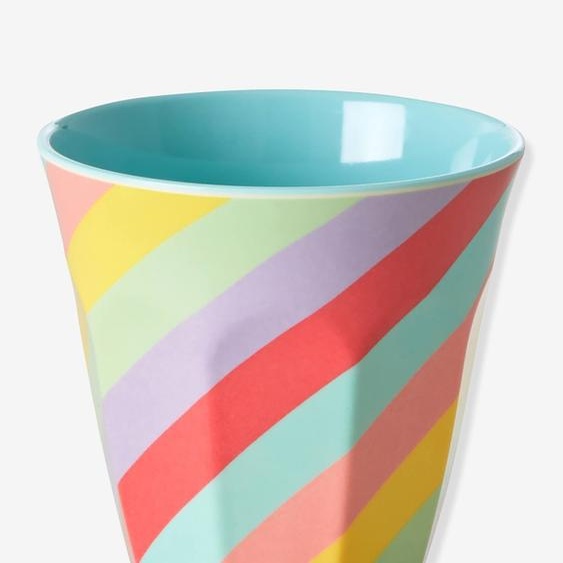 Gobelet moyen en mélamine SUMMER RUSH rice 250 ml multicolore