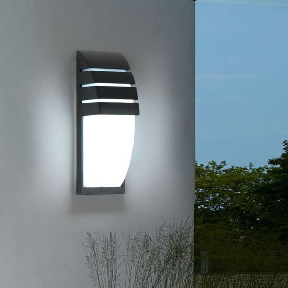 Goeco - Applique Murale Interieur/Exterieur, Noir 12W Blanc Froid 6000K , IP65 Imperméable Lampe Murale Exterieur pour Cour, Jardin, Terrasse,