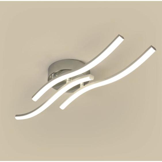 Goeco - Plafonnier LED,Luminaire Plafonnier Vague avec 3 Lumière Courbée ,18W Lumière Blanc neutre 4000K pour Salon Chambre Cuisine Salle à Manger