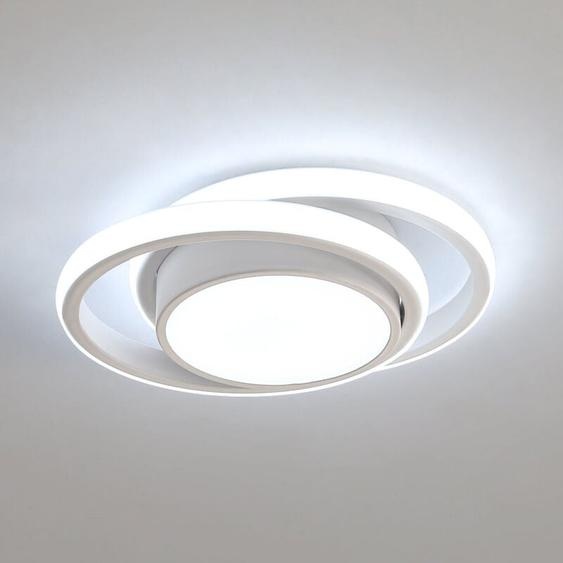 Goeco - Plafonnier led, Rond Lampe de Plafond 32W 2350lm, Longueur 28cm Blanc Froid 6500K,Moderne Luminaire Plafonnier pour Couloir Coucher Cuisine