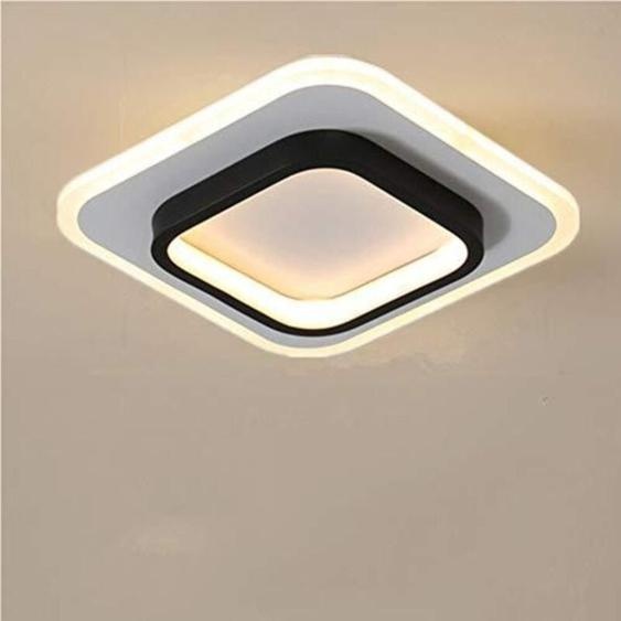 Goeco - Plafonniers led, Plafonniers carrés 22W, Lampe de Plafond 3500K pour Salle de Bain, Salon, Chambre, Cuisine, Couloir (Blanc Chaud)