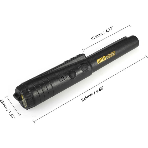 GOLD HUNTER Pinpointer Metal Detector Portable Pin Pointer Treasure Hunting Tool Buzzer Vibration Automatic Tuning with Belt Holster