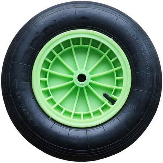 Gonflage de la roue. LIVEX vert clair