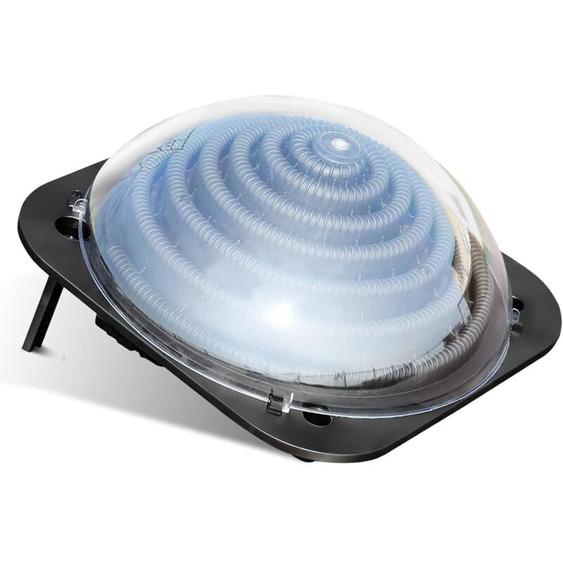 Goplus - Chauffage Solaire pour Piscine en pp, pc et pe, Rechauffeur Solaire pour Pataugeoire pour Chauffer de lEau, Ecologique et Fiable, avec 2