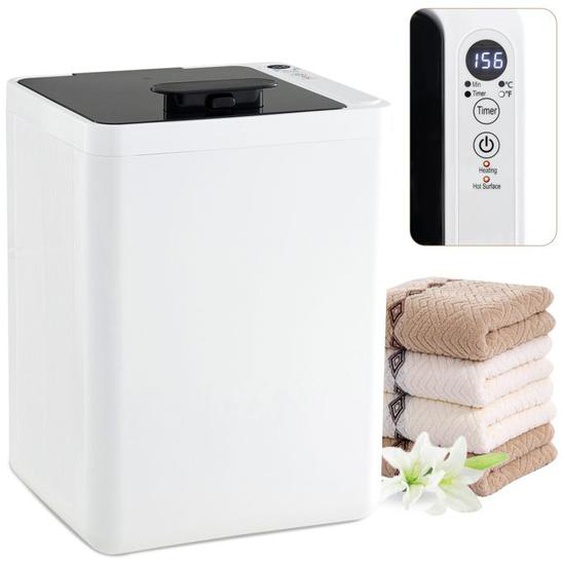 GOPLUS Chauffe-serviettes 23 L, avec Arrêt Automatique, Ecran LED, Minuterie de 15 à 90 min, pour 2 Serviettes de 114x178 cm