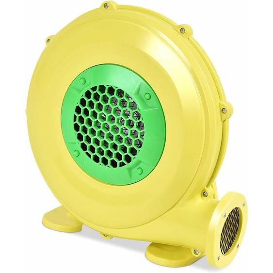 Goplus - Pompe Electrique Gonflable de Ventilateur dAir de Château Gonflable, Souffleur Electrique avec Moteur, Jaune