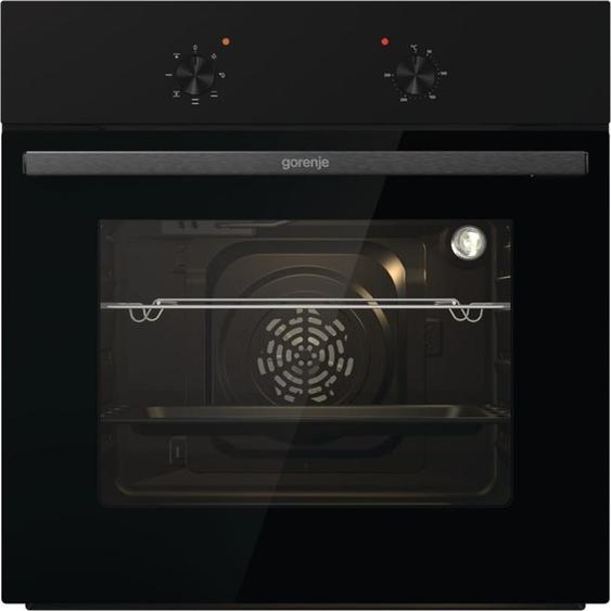 Gorenje Four | BO6615E01B | 60 L | Electrique | EnamelClean | Boutons poussoirs | Hauteur 59.5 cm | Largeur 59.5 cm | Acier inoxydable