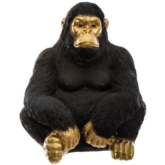 Gorille grand modèle - H50 cm - Noir doré