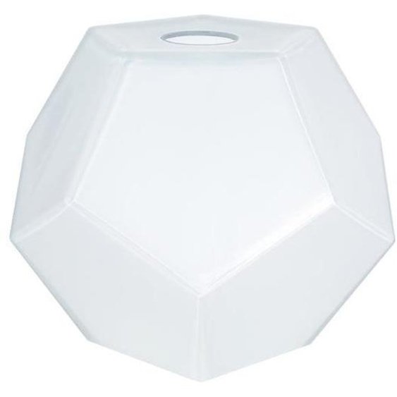 GOSHIN-Abat-jour géométrique verre  géométrique blanc 1 ampoule E27 Style: pop color D18xH16,5cm