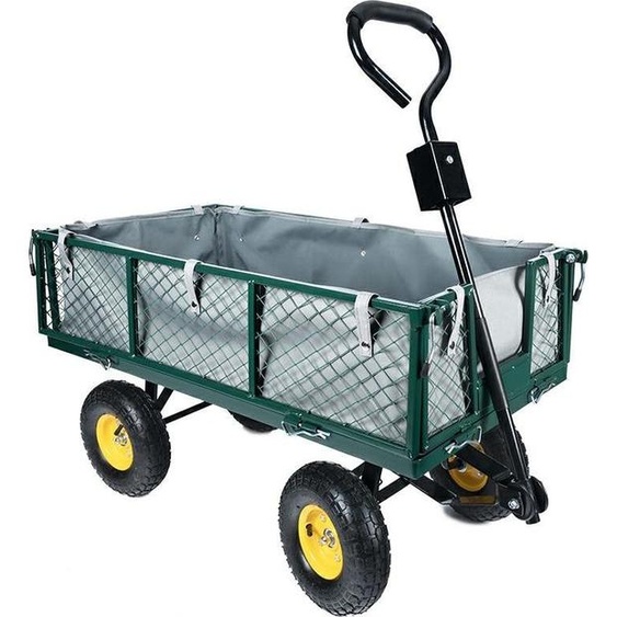 GOTEL O4 Chariot de jardin, 4 roues