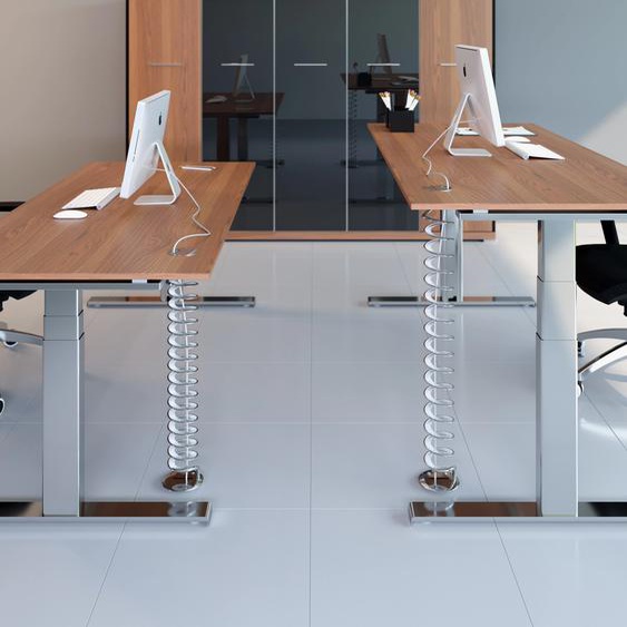 Goulotte extensible Helix passe-câbles, 70 à 110 cm - Blanc