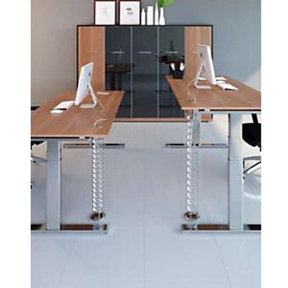 Goulotte extensible Helix passe-câbles, 70 à 110 cm - Blanc