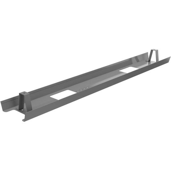 Goulotte métal délectrification horizontale de câbles pour bureau L. 110 cm - Alu