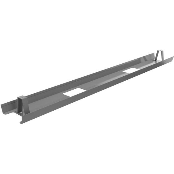 Goulotte métal délectrification horizontale de câbles pour bureau L. 130 cm - Alu