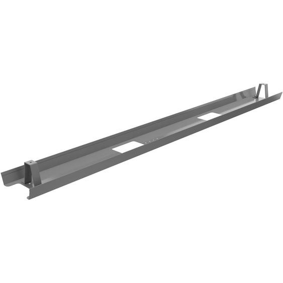 Goulotte métal délectrification horizontale de câbles pour bureau L. 150 cm - Alu