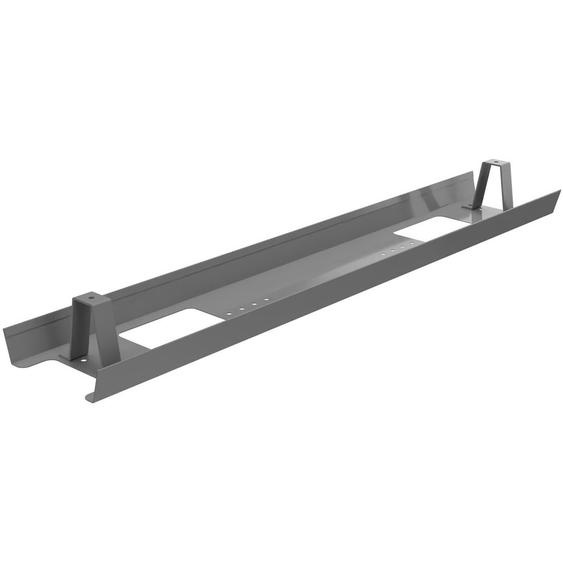 Goulotte métal délectrification horizontale de câbles pour bureau L. 90 cm - Alu