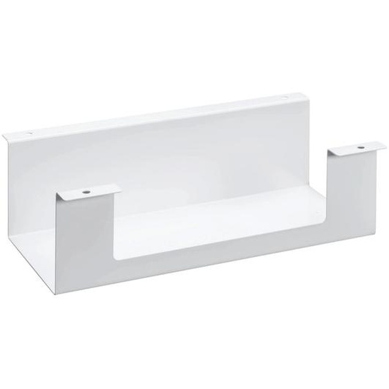 Goulotte organisateur de câbles L. 30 cm  Blanc
