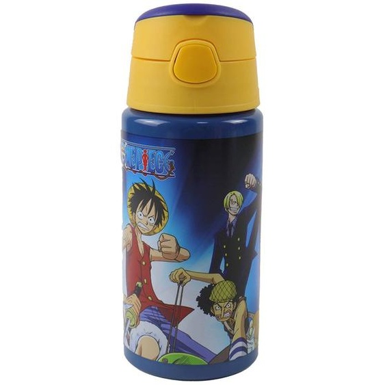 Gourde Aluminium One Piece 50 Cl Avec Paille Noir / Bleu / Marine / Bleu