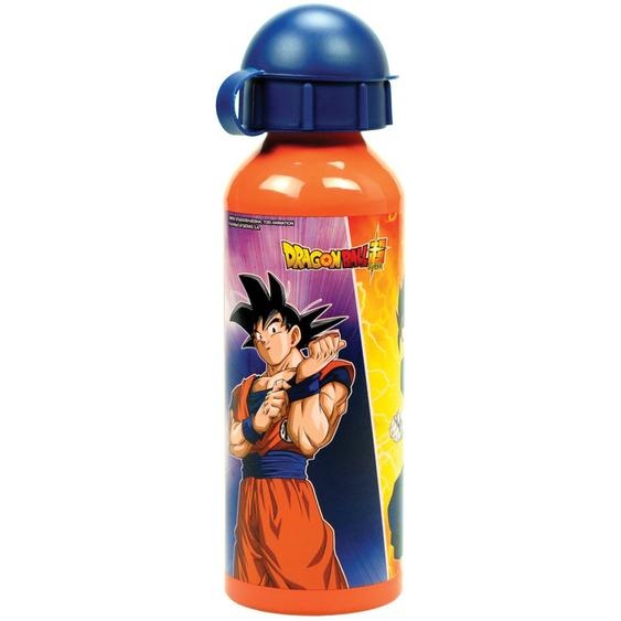 Gourde En Aluminium Dragon Ball Z 520 Ml – Bouchon À Clapet Noir / Bleu / Bleu