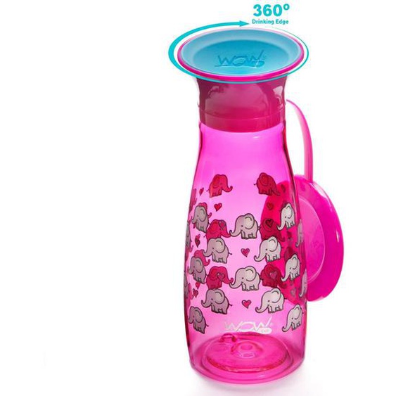Gourde Enfant 360° - Antifuite Et Ergonomique Rose
