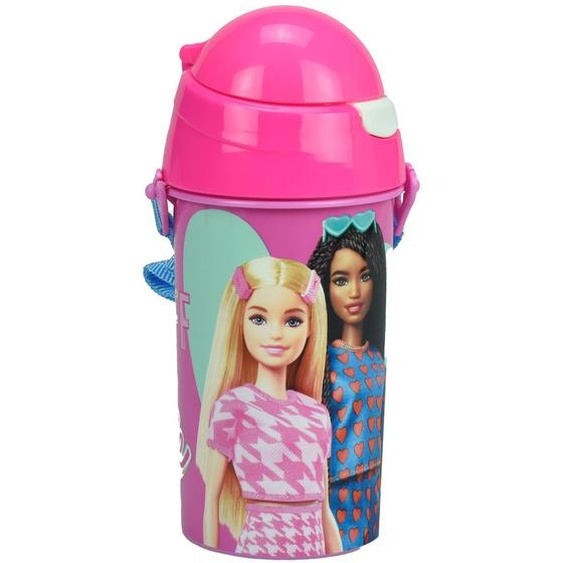 Gourde Enfant Barbie Best Friends 500 Ml Pvc – Sangle Amovible Rose