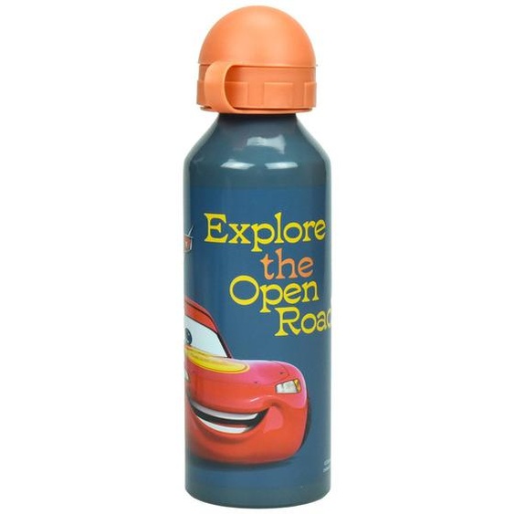 Gourde Enfant En Aluminium Cars 52 Cl Open The Road Bleu
