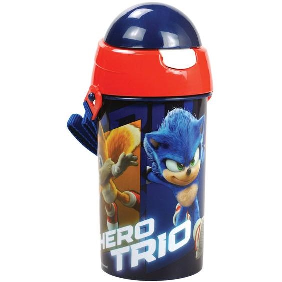 Gourde Enfant Sonic The Hedgehog 500 Ml Pvc 22 X 7 Cm Bleu / Jaune