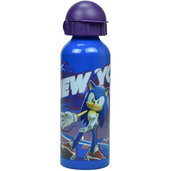 Gourde Réutilisable En Aluminium Sonic 400 Ml – Couvercle Flip-top Sonic Bleu / Violet / Clair