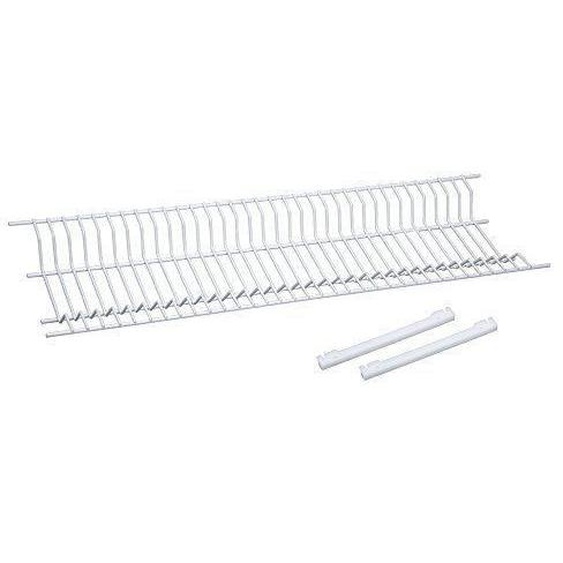 Gouttoir à Vaisselle - Sauvic - 92190 - Métal Plastifié - Blanc - 65 x 22.5 x 5 cm