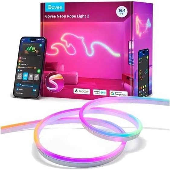Govee Neon Rope Light 2 LED-valonauha, 5 metriä