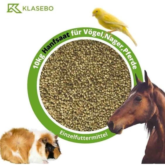 Graines de chanvre 10kg, chanvre pour oiseaux, rongeurs et chevaux