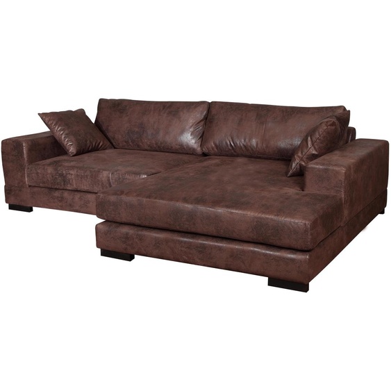 Big Sofa Couch Ecksofa Vintage xxl Polster Eck Garnitur Wohnlandschaft Leder