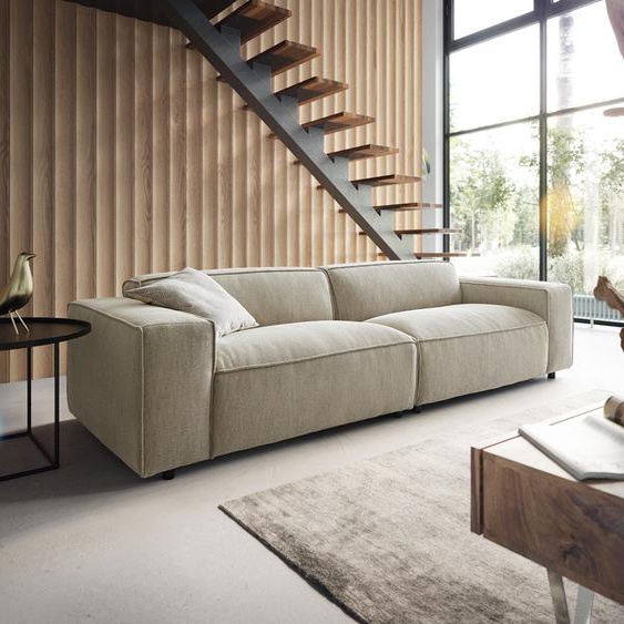 Big-Sofa Tenso 285 x 105 Chenille Beige, Grands canapés