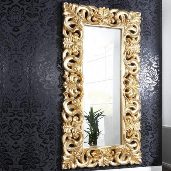 Grand miroir baroque rectangulaire - Chester - Doré