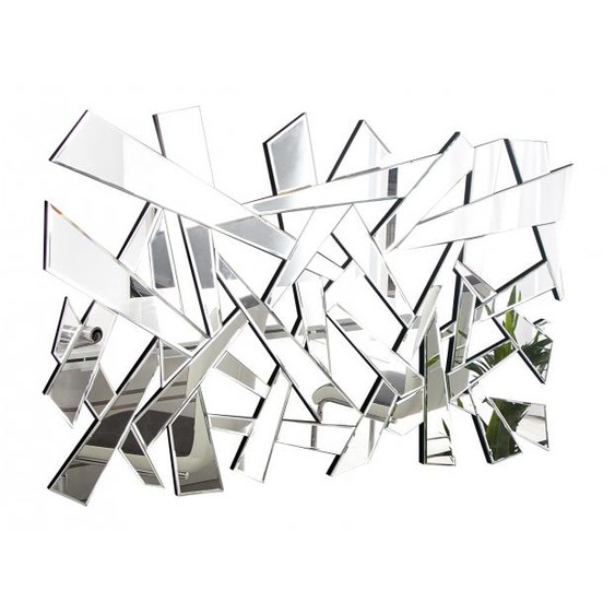 Grand miroir design à facettes - Martin