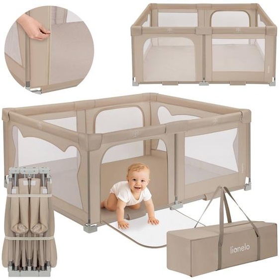 Grand Parc Bébé Florence Easy Fold Avec Pliage Rapide Et Sac De Transport Beige Sand