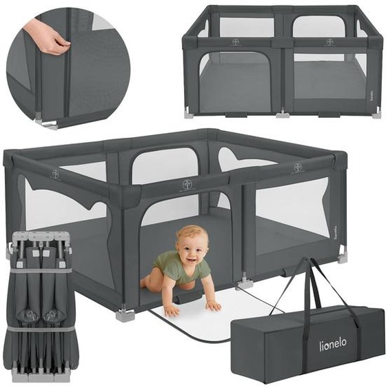 Grand Parc Bébé Florence Easy Fold Avec Pliage Rapide Et Sac De Transport Grey Graphite