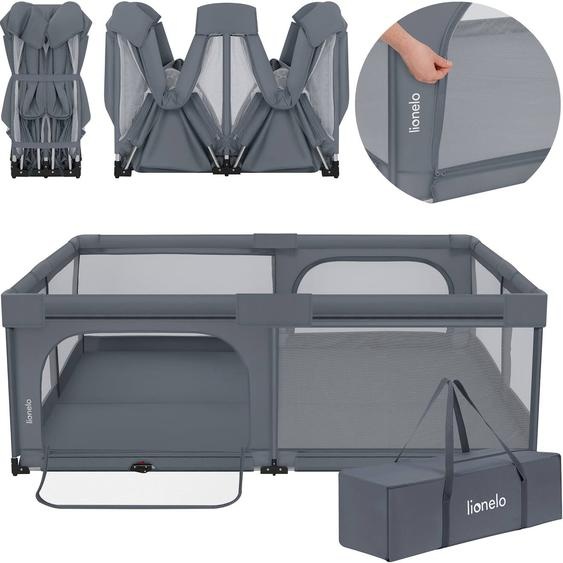 Grand Parc Bébé Florence Xl Easy Fold 180 X 200 Cm Avec Pliage Rapide Et Sac De Transport Grey Stone