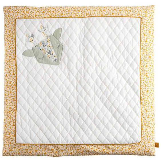 Grand Tapis De Jeu En Coton - Promenons Nous Blanc