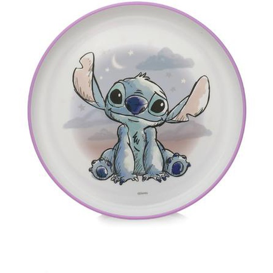 Grande Assiette Antidérapante Lilo Et Stitch Violet