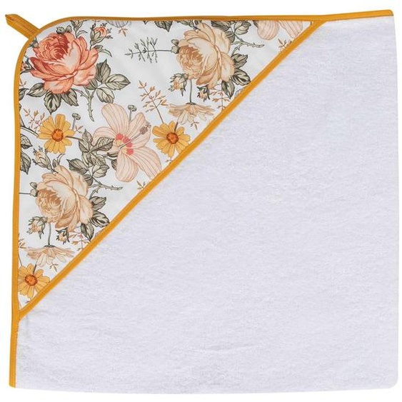 Grande Cape De Bain En Coton Et Bambou Néo Vintage Néo Vintage Imprimé Floral, Be