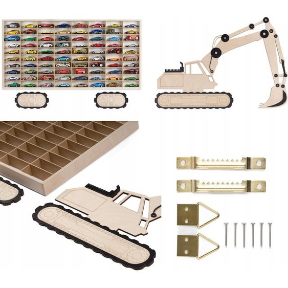 Grande Étagère Pour Hot Wheels Springs Cars 80 Places Pour Voitures Pelleteuses