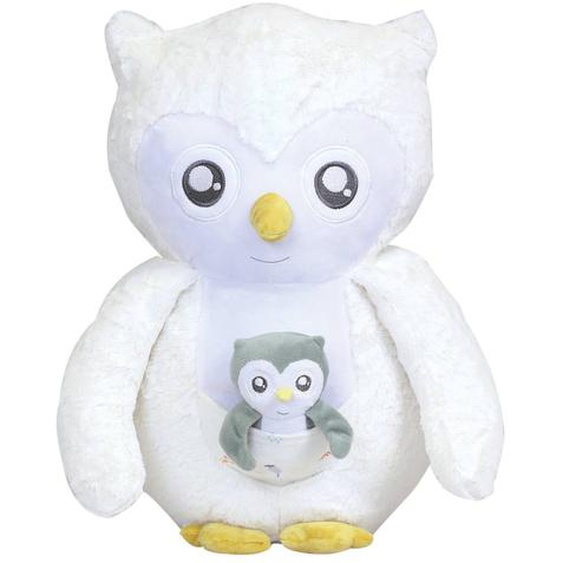 Grande Peluche Chouette Blanc