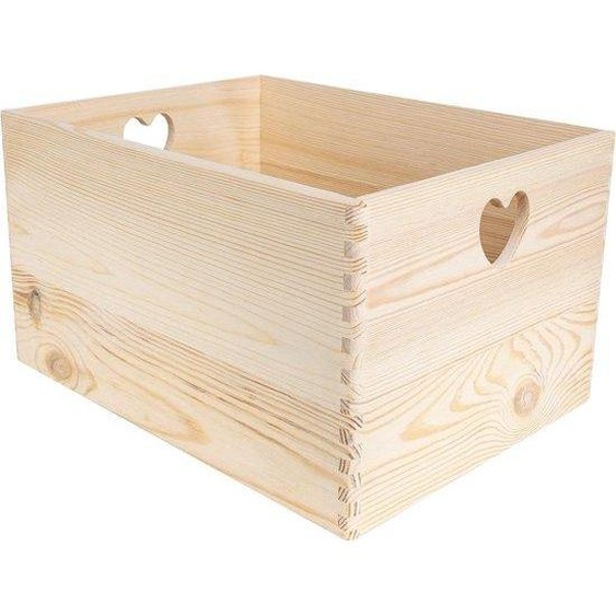 Grandes caisses en bois XXL | 40 x 30 x 24 cm | avec poignées | Idéales pour les documents, les jouets et les outils | Style vintage