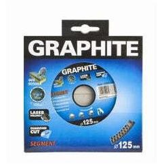Graphite Diamantschijf 125x22x8,0x2,4mm, Segment Type X, Gelaserd, Harde Materialen Mpa En13236
