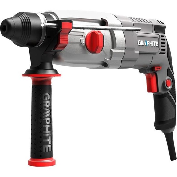 GRAPHITE Professional Marteau perforateur SDS+ Perceuse à percussion, dans coffret dartisanat avec poignée, foret supplémentaire, 800W