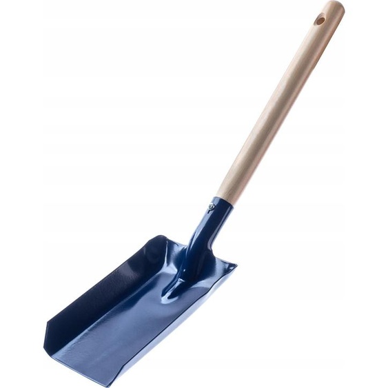 Grattoir à cendres - Spatule métallique - Modèle robuste - Pour poêle à charbon - Bleu