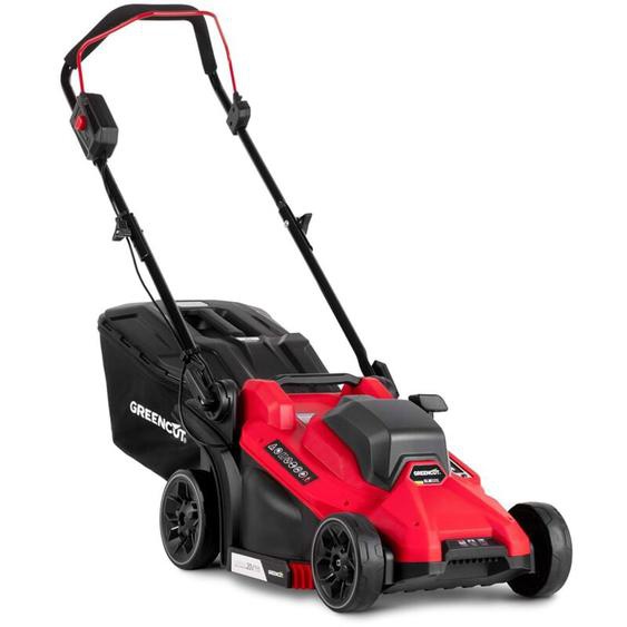 Tondeuse à batterie sans fil 20V GLM200L, 1 batterie 20V 2 ou 4 Ah + 1 chargeur, largeur de coupe 33cm, 5 hauteurs, 3300RPM, panier de ramassage 35L