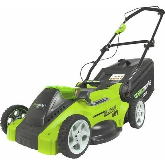 Greenworks 2504707UB tondeuse à gazon Tondeuse à gazon poussée Batterie Vert